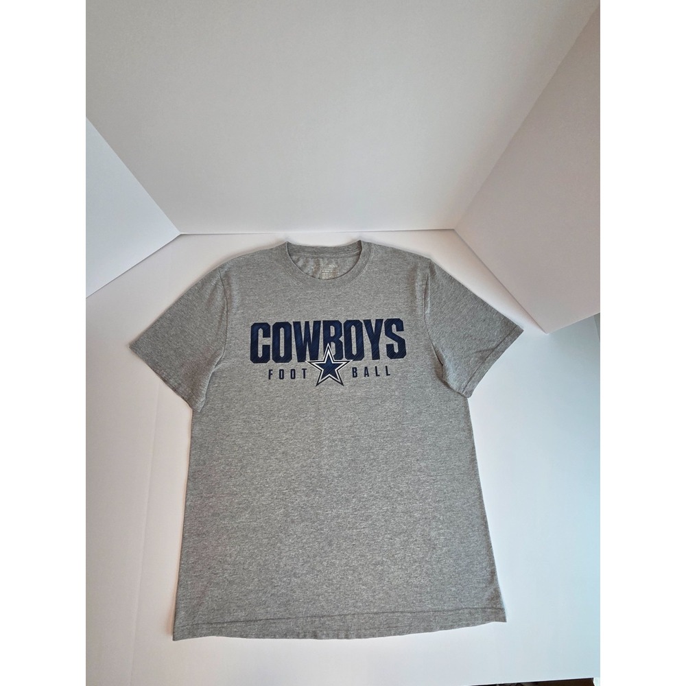 Dallas Cowboys Shirt Adult Large Heather Gray NFL Football Americas Team Casual